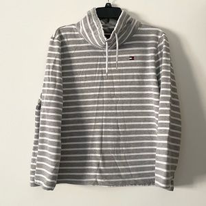 Grey & White Striped Sweatshirt from Tommy Hilfiger